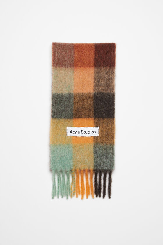 (image for) Superior Mohair checked scarf